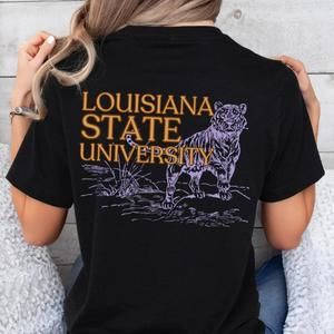 Lsu Tigers Shirt, Lsu Football Shirt, Purple And Gold, Geaux Tigers Shirt